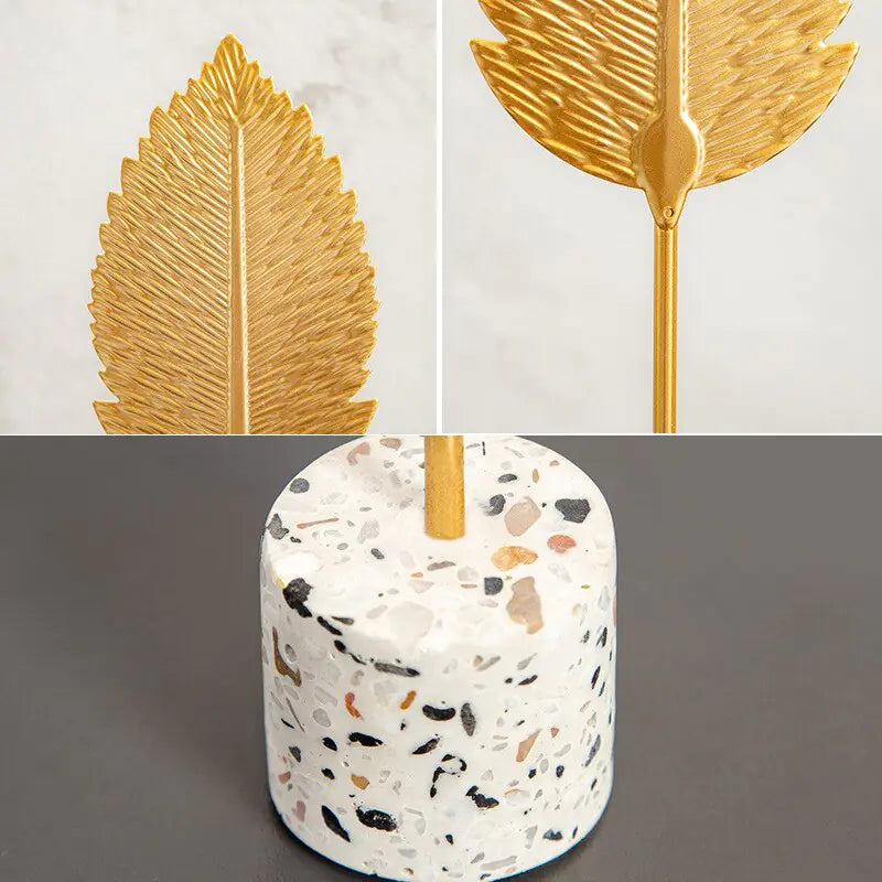 Nordic Gold Ginkgo Leaf Sculpture